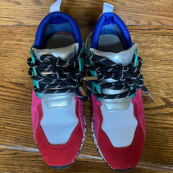 Steve Madden Colorful Cliff Platform Sneaker Women’s 6/6.5 - Picture 3 of 6